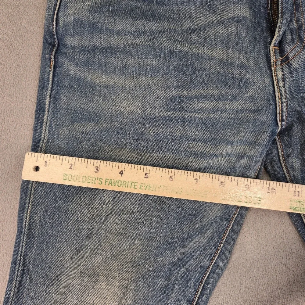 Levi's‎ 512 Jeans Mens 30x30 Blue Denim Slim Taper Premium Selvedge Distressed